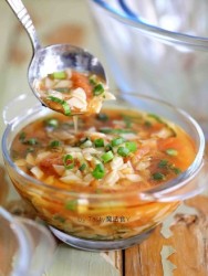 西红柿油菜面片汤