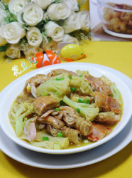咖喱虾蛄花菜