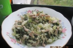 肉丝炒腌白菜