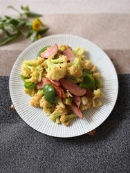 肉肠炒菜花