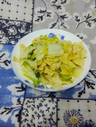 白菜炒干豆腐