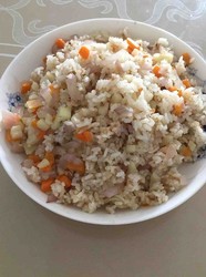 洋葱藕丁炒饭