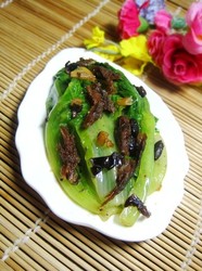 豆豉鲮鱼炒生菜
