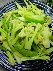 青菜炒花菜