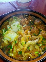 肉圆子蘑菇炖大白菜