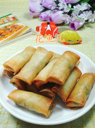 香干荠菜馅春卷