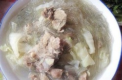 羊肉白菜粉丝汤