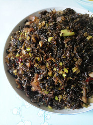 小竹笋炒咸菜