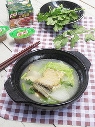 鱼骨白菜汤