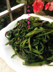 虾酱通菜