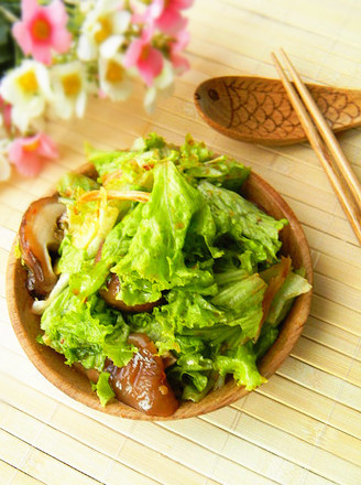 生菜拌香菇