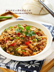 韩式肉末粉丝煲