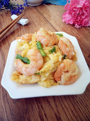 年夜饭硬菜之虾仁炒鸡蛋