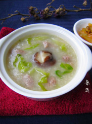 生菜瘦肉粥