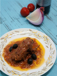 希腊风味炖鹌鹑配橄榄