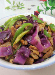 紫甘蓝炒肉