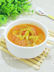 圆白菜西红柿汤