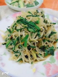 韭菜炒豆芽