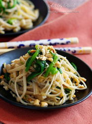 凉拌金针菠菜