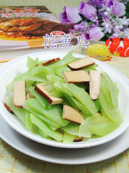 鸡蛋干炒莴笋