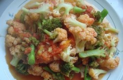 柿子炒菜花西兰花