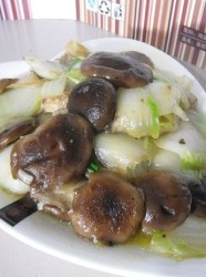 香菇白菜片