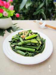 清炒红菜苔