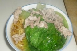 瘦肉生菜面