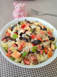 火腿鸡丁炒饭