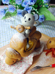 胡萝卜黑麦机车八爪鱼面包