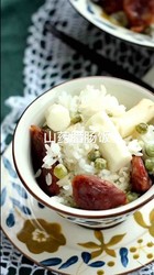 山药腊肠饭