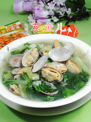 小白菜花蛤汤