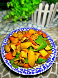 土豆胡萝卜炖鸡肉