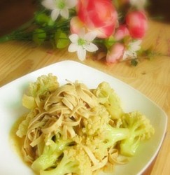 菜花炒豆干