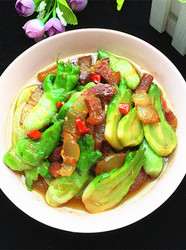 儿菜炒五花腊肉