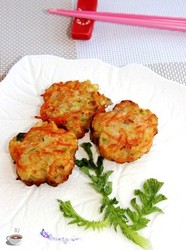 生煎胡萝卜肉饼