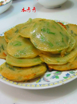 果汁韭菜饼