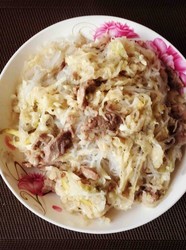 酸菜炒粉