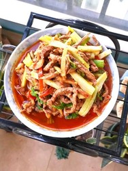 豆瓣芹菜炒牛肉