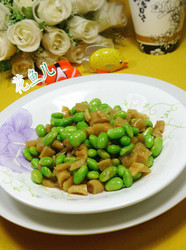 萝卜干炒毛豆