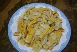 腐竹炒白菜