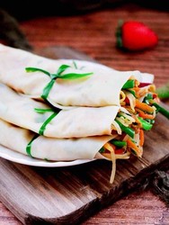 三丝春卷～饺子皮版