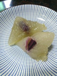 紫苏西米粽