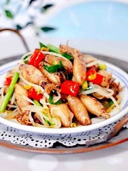 海兔绿豆芽小炒
