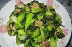 肉片炒油菜