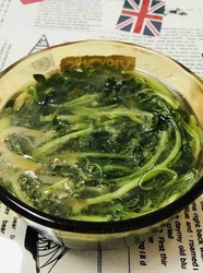 小青菜榨菜肉丝汤