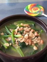 花生碎熬菠菜
