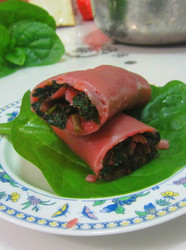 苋菜蜂蜜卷饼