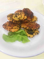 黑芝麻南瓜糯米饼