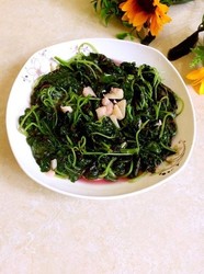炒红苋菜